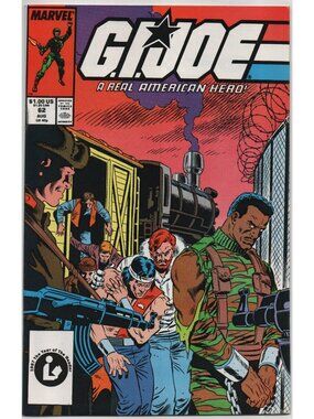 G.I. Joe 62 Marvel Comics 1987 FN/VF 7.0 1st Print Transit Mike Zeck